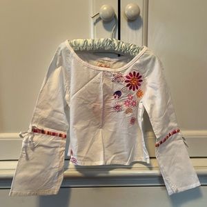 Vintage Girls size 6 blouse - beautiful detail - NWT VINTAGE